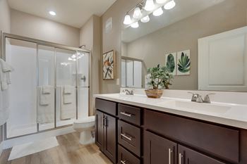 Cultured marble countertops in bathrooms